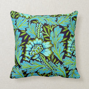 Anemone pattern by William Morris, Throw Pillow