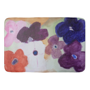 Anemone Spring Flowers Bath Mat