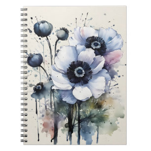 Anemone - Watercolor flowers Notebook