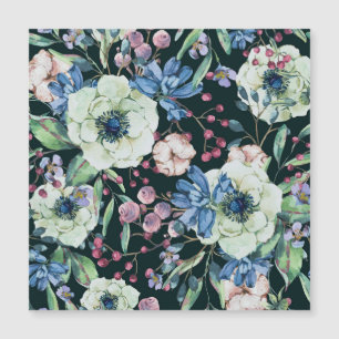 Anemone Wildflowers: Vintage Watercolor Pattern
