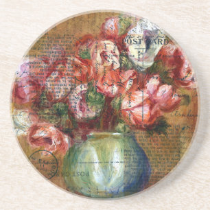 Anemones and Ephemera Coaster