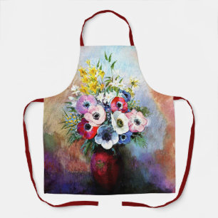 Anemones by Odilon Redon Apron