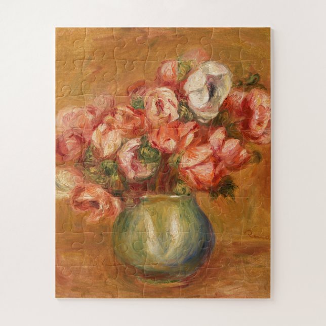 Anemones by Pierre-Auguste Renoir Jigsaw Puzzle (Vertical)