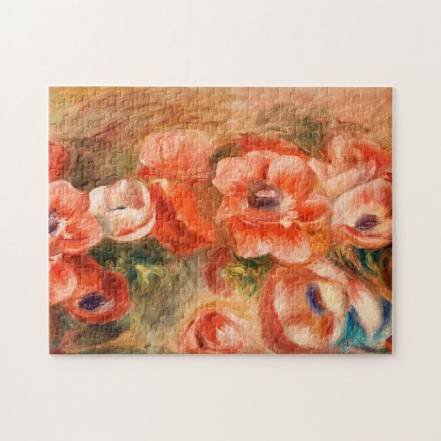 Anemones by Renoir Impressionist Painting Jigsaw Puzzle (Horizontal)