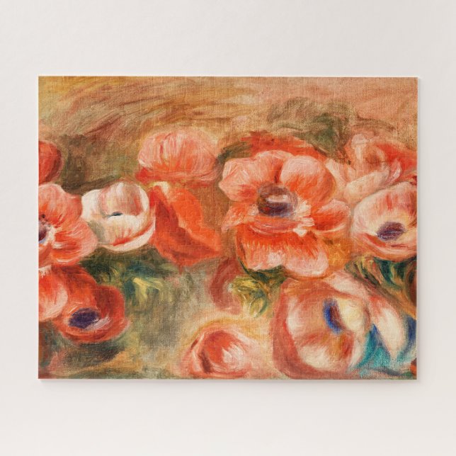Anemones by Renoir Impressionist Painting Jigsaw Puzzle (Horizontal)
