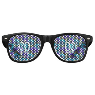 Anemones Floral 40Th Birthday Present Retro Sunglasses