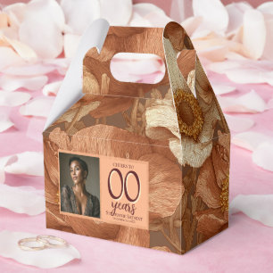 Anemones Flower 40Th Birthday Boho Favor Box