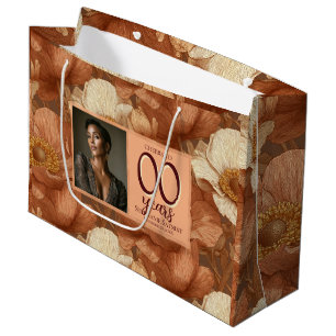 Anemones Flower Adult Birthday Gift For Girlfriend Large Gift Bag