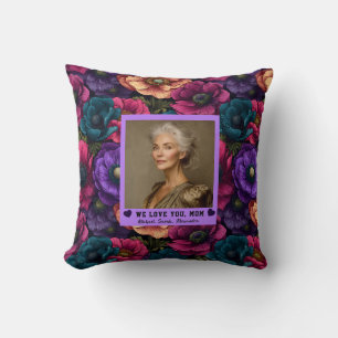 Anemones Flower Mummy Daughter Modern Farmhouse Throw Pillow