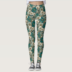 Anemones Flower Running Anemones Luxury Womens Leggings