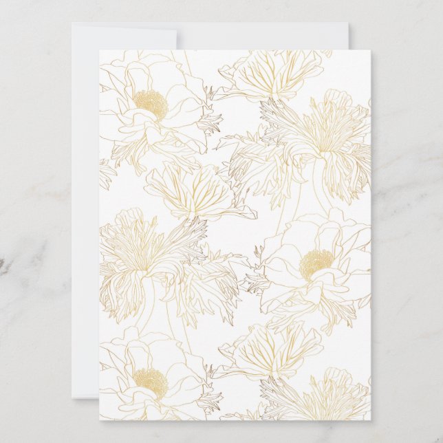 Anemones golden line flowers.  (Front)