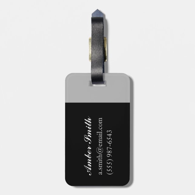 Anemones in White Jug 2013 Luggage Tag (Back Vertical)