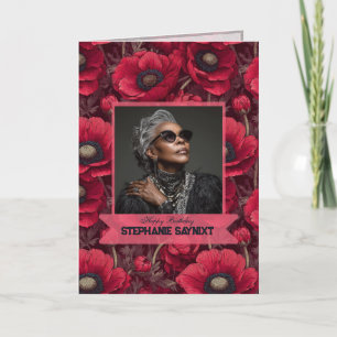 Anemones Inspired 18Th Birthday Personalized Card
