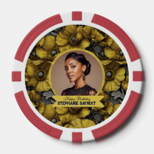 Anemones Petal 21St Birthday Gift For Mom Poker Chips