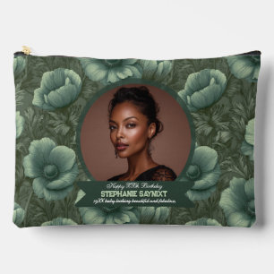 Anemones Petal Female Birthday Personalized Accessory Pouch