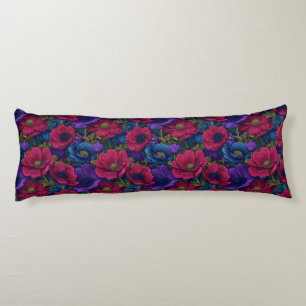 Anemones Print Dining Room Decor Victorian Wedge Body Pillow
