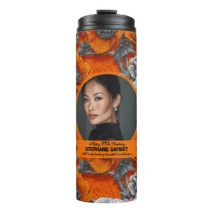 Anemones Theme 1St Birthday Custom Thermal Tumbler