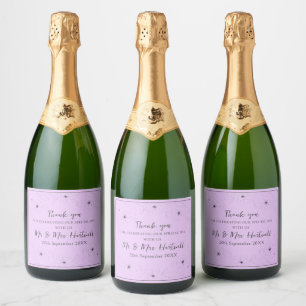 Anéone sur Lilac léger Sparkling Étiquette bouteil