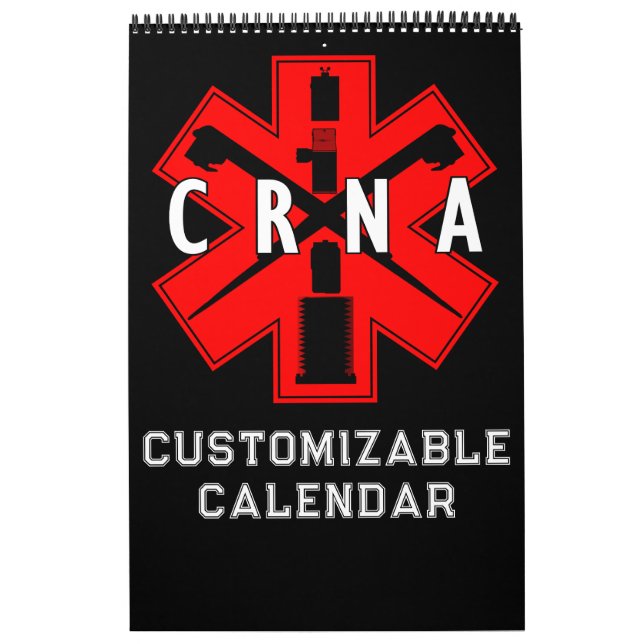 ANESTHÈSE CRNA Calendrier 12 mois (Protection)