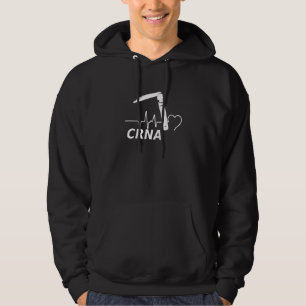 Anesthesia Crna With A Mac Laryngoscope With Ekg T Hoodie