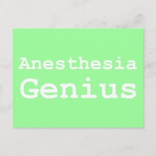 Anesthesia Genius Gifts Postcard
