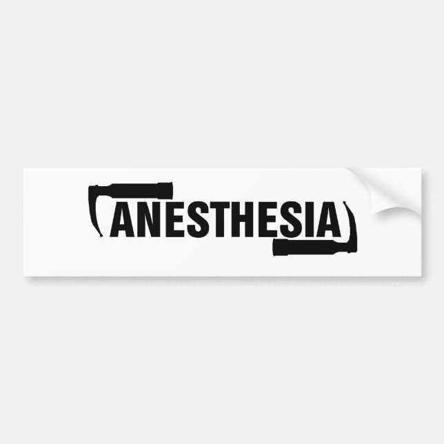 Anesthesia Mac Blade Bumper Sticker (Front)