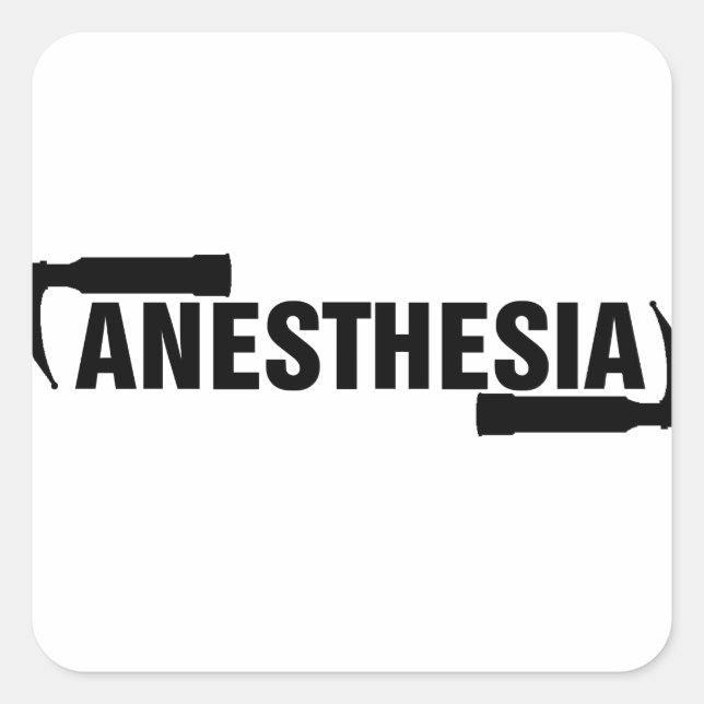 Anesthesia Mac Blade Square Sticker (Front)
