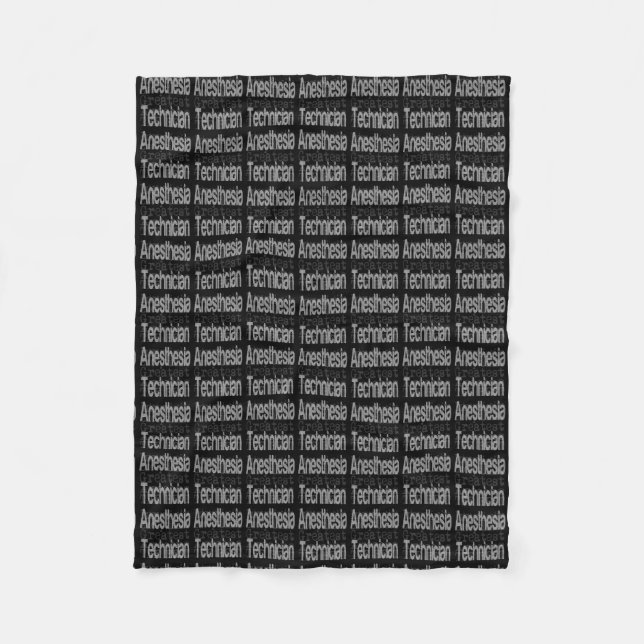 Anesthesia Technician Extraordinaire Fleece Blanket (Front)