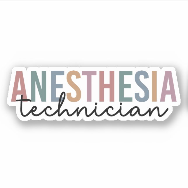 Anesthesia Technician Retro Anesthetic Tech (Front)