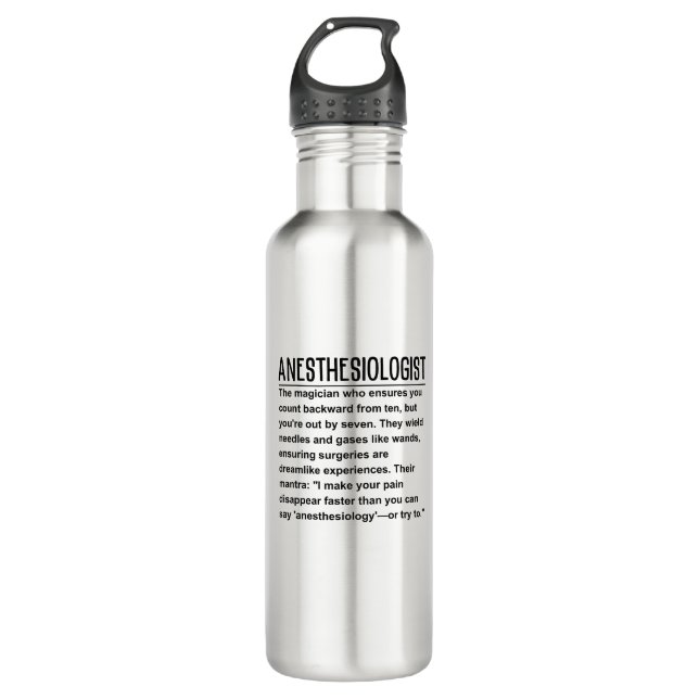 Anesthesiologist 710 Ml Water Bottle (Front)
