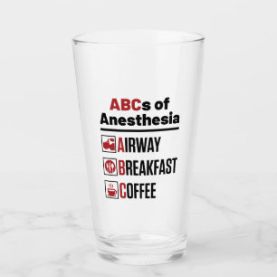Anesthesiologist Anesthesiology Doctor Nurse Funny Glass