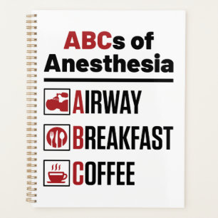 Anesthesiologist Anesthesiology Doctor Nurse Funny Planner