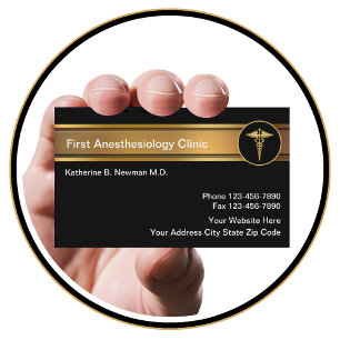 Anesthesiologist Business Cards