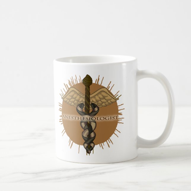 Anesthesiologist Caduceus Coffee Mug (Right)
