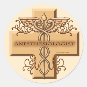 Anesthesiologist Caduceus Sticker