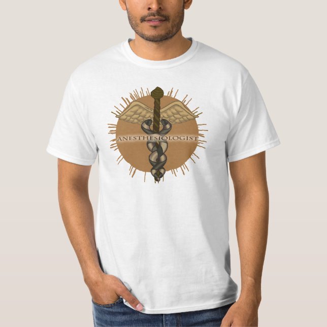 Anesthesiologist Caduceus T-Shirt (Front)