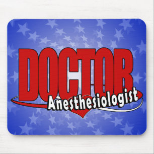 Anesthesiologist DOCTOR BIG RED LOGO Mouse Pad