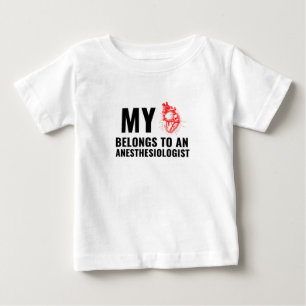 Anesthesiologist funny heart baby T-Shirt