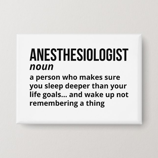 Anesthesiologist – Funny Job Definition (Front)