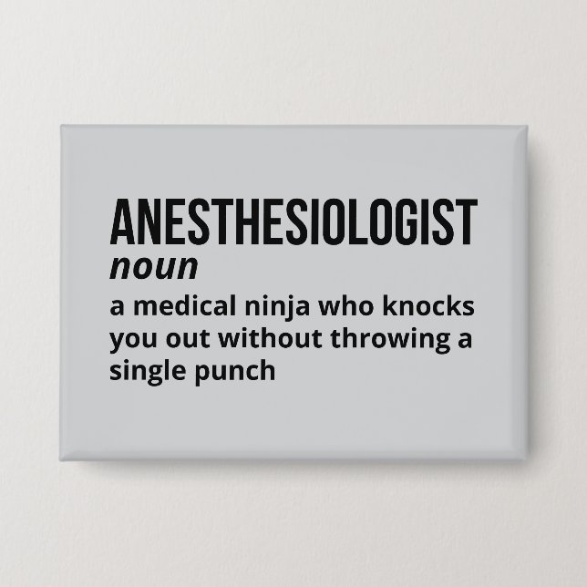 Anesthesiologist Humour Definition (Front)