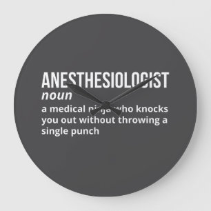 Anesthesiologist Humour Definition Clock
