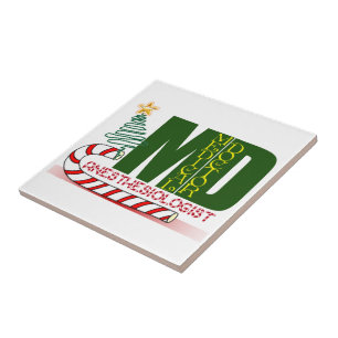 Anesthesiologist MERRY CHRISTMAS Tile