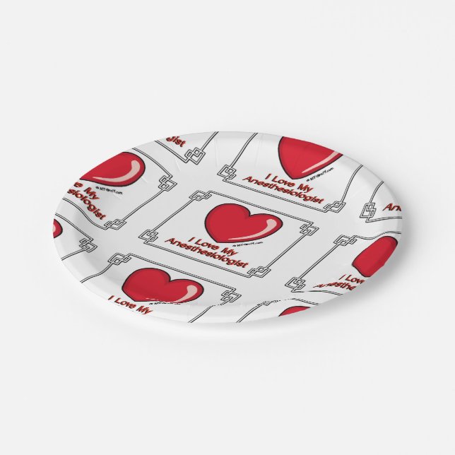 Anesthesiologist Paper Plate (Angled)