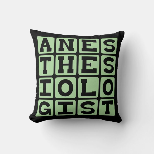 Anesthesiologist, Surgery Prep Specialist Throw Pillow (Front)