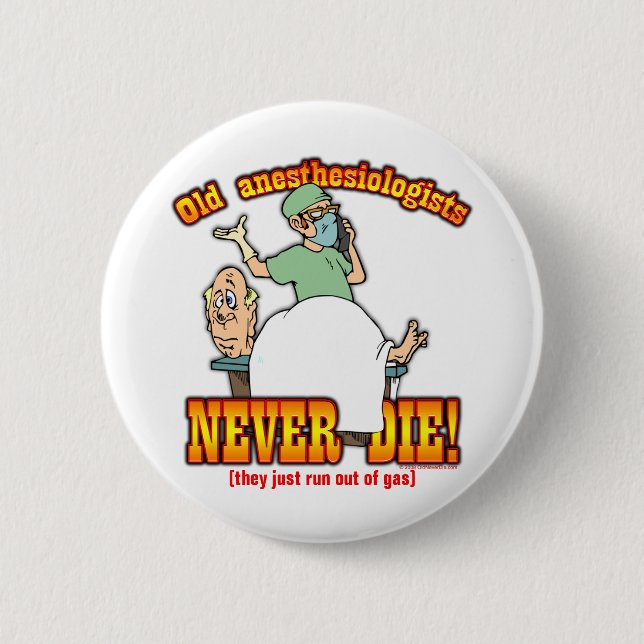 Anesthesiologists 2 Inch Round Button (Front)