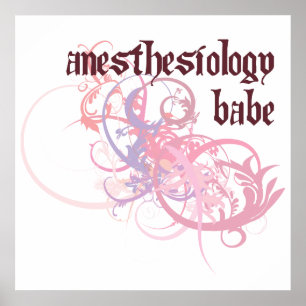 Anesthesiology Babe Poster