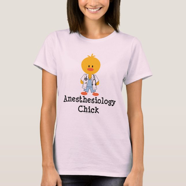 Anesthesiology Chick Organic Shirt (Front)