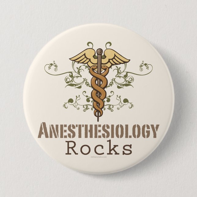 Anesthesiology Rocks Button (Front)