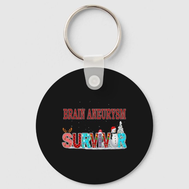 Aneurysm Awareness 11  Keychain (Front)