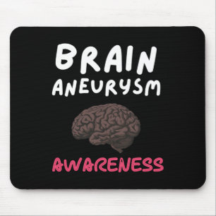 Aneurysm Awareness Burgundy Ribbon Aneurysm Surviv Mouse Pad